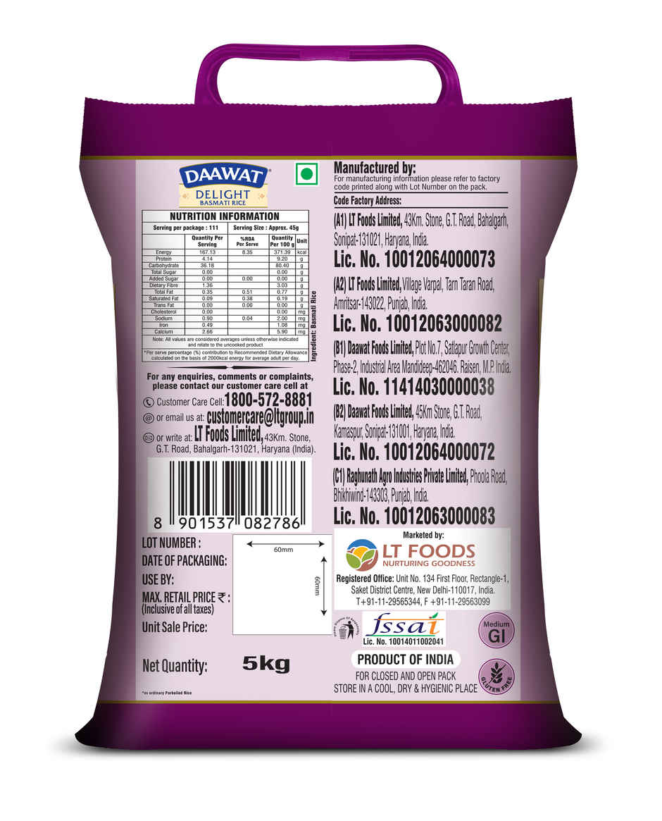 Daawat Delight Basmati Rice