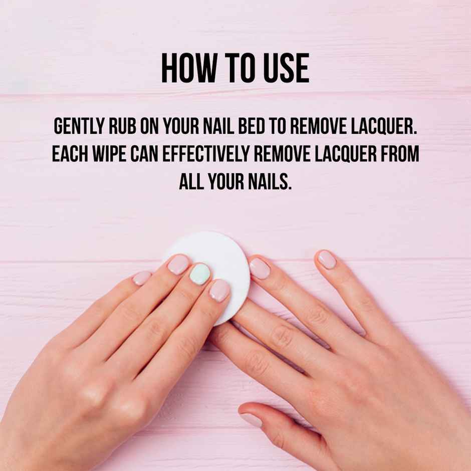 Colorbar On The Go Nail Lacquer Remover Wipes Sunshine Rose