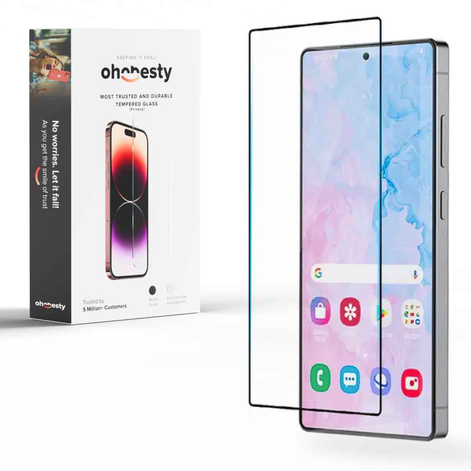 Ohonesty Edge to Edge Full Glue Tempered Glass For Samsung S25