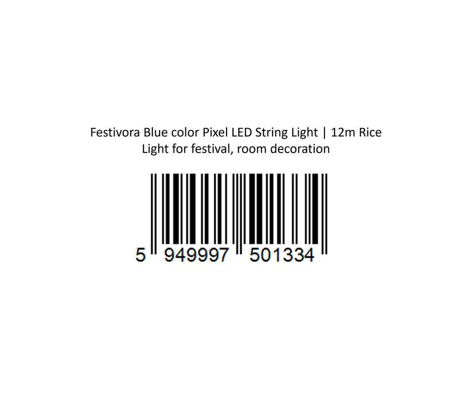Festivora Blue Color Pixel Led String Light | Rice Light For Festival, Room Decoration