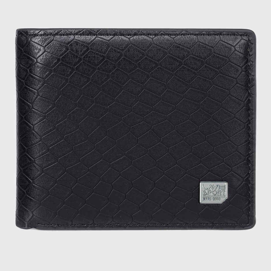 Lavie Sport James Men's Wallet | 5 Card Slots | Biofold Wallet | Synthetic Leather | Purse - Black