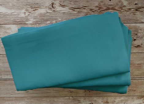 Lushomes Cloth Napkins - Teal Blue | Mitted Corners | 18 x 18 inch