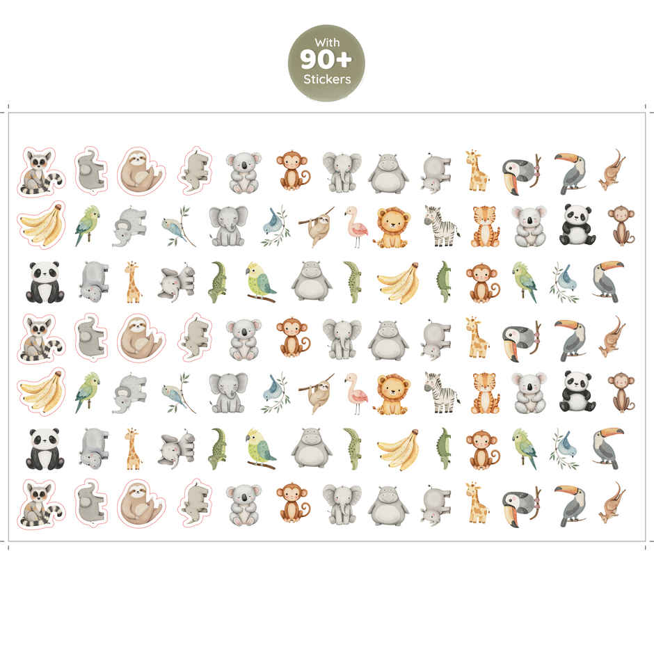 Desk Calendar 2026 Animal Kingdom with Sticker