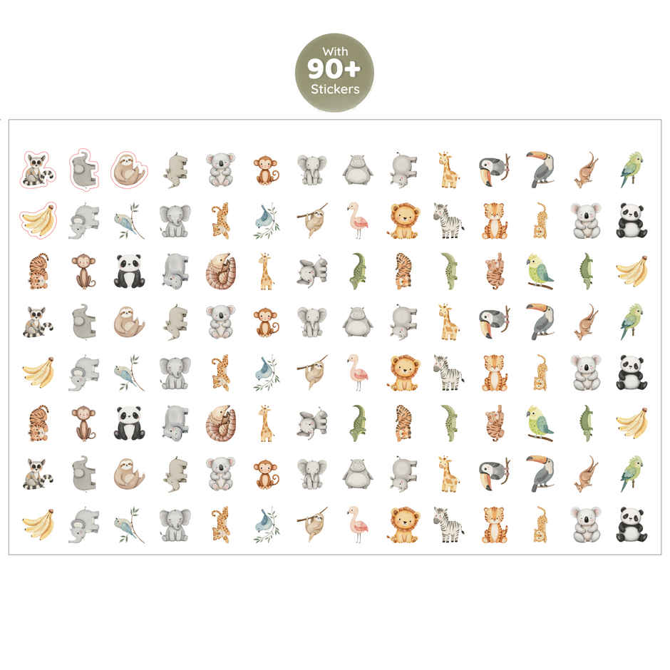 Desk Calendar 2026 Animal Kingdom with Sticker