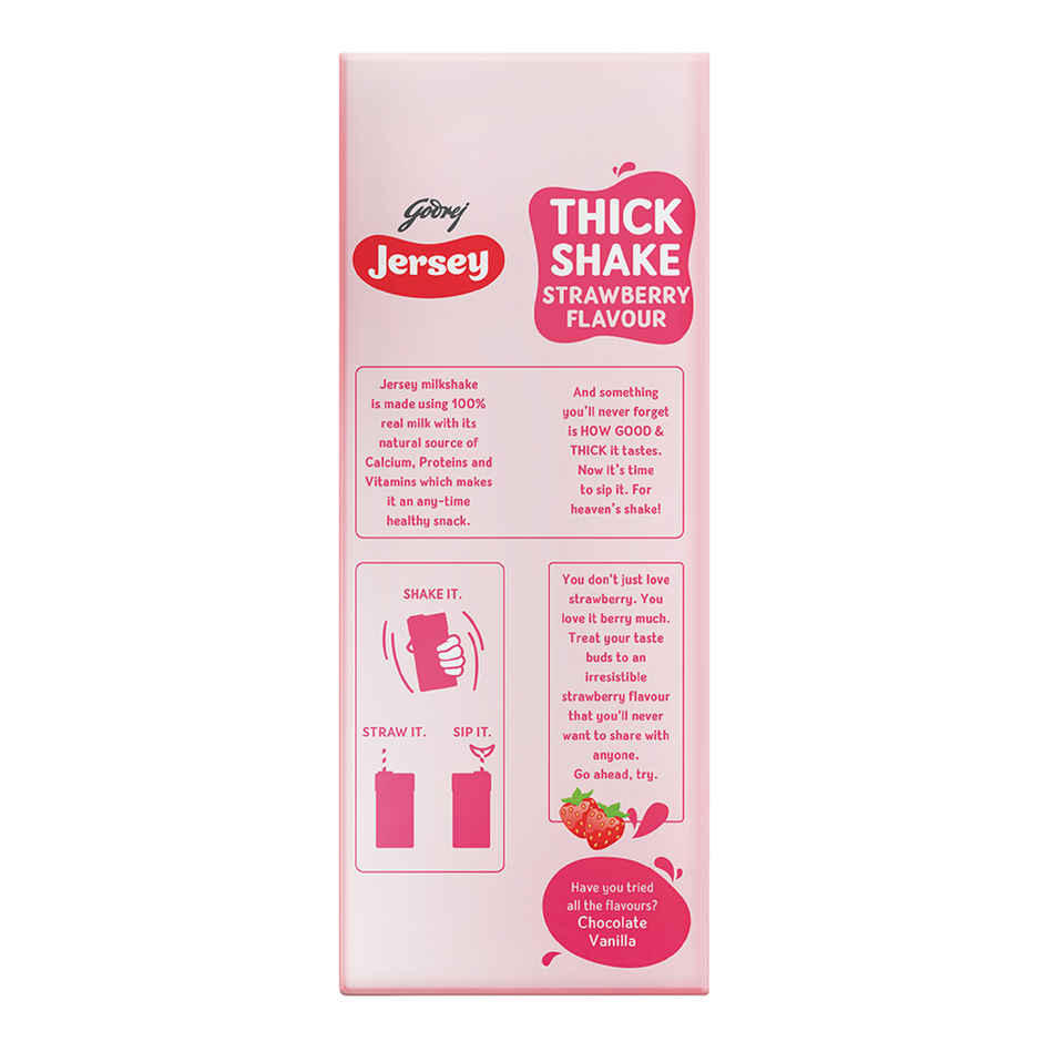 Godrej Jersey Thick Shake Strawberry