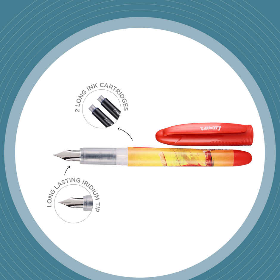 Luxor Fountain Pen Sports Edition With 2 Jumbo Ink Cart