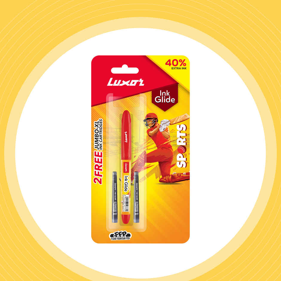 Luxor Fountain Pen Sports Edition With 2 Jumbo Ink Cart