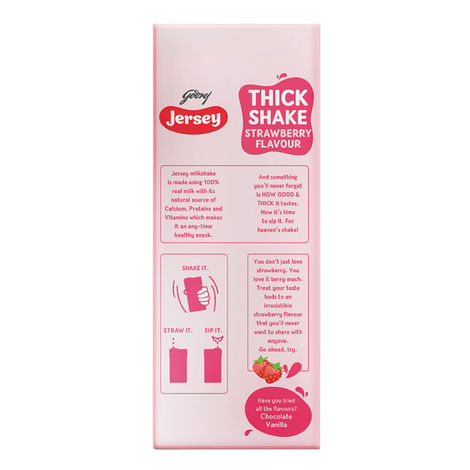 Godrej Jersey Thick Shake Strawberry