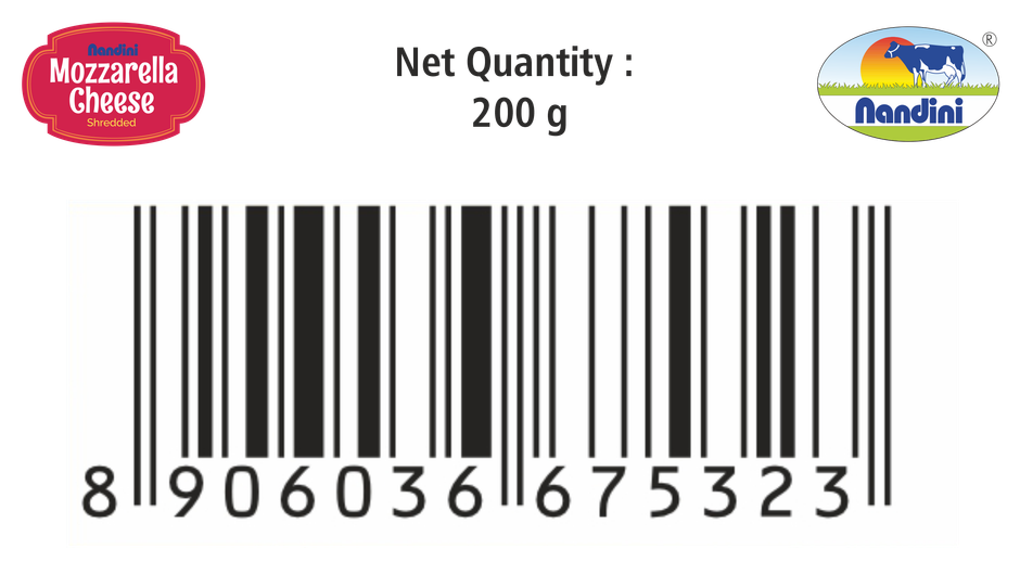 Nandini Mozzarella Shredded Cheese