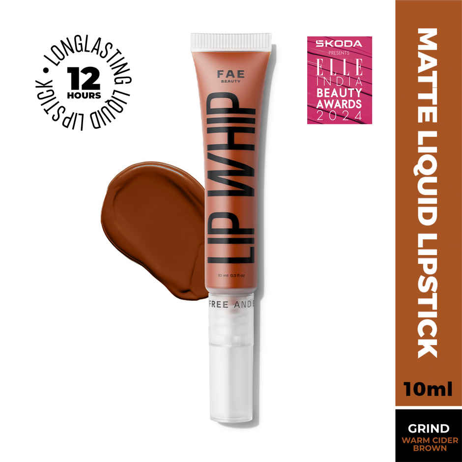 Fae Beauty Lip Whip 12H Matte Liquid Lipstick | Grind