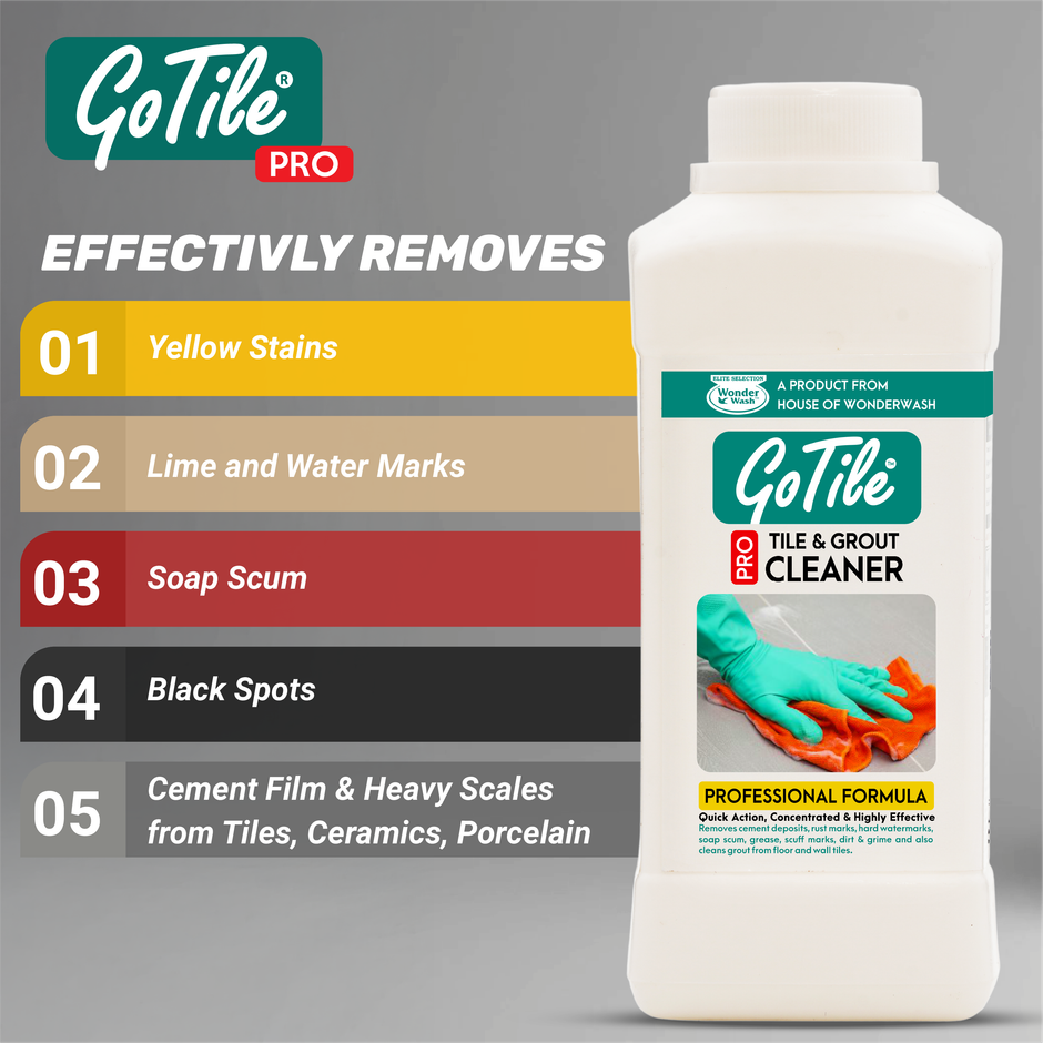 Gotile Pro Tile Cleaner | Effectively Cleans Tile & Grout