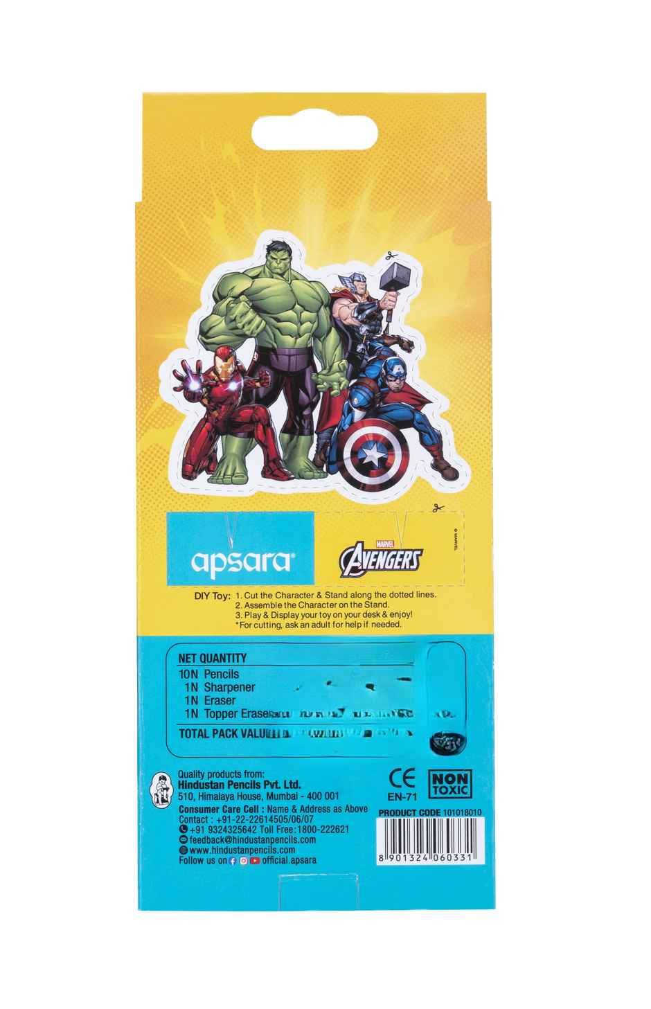 Apsara Marvel Avengers Extra dark pencil Pk-10