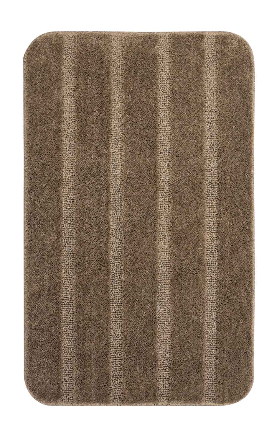 Saral Home Microfiber Anti-Slip Door/Bath Mat | Brown - 50 x 80 cm
