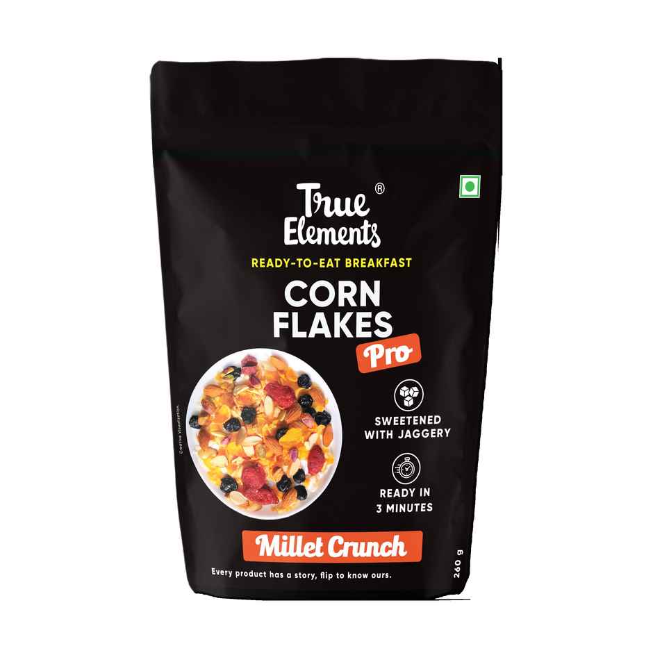 True Elements Corn Flakes Pro Millet Crunch