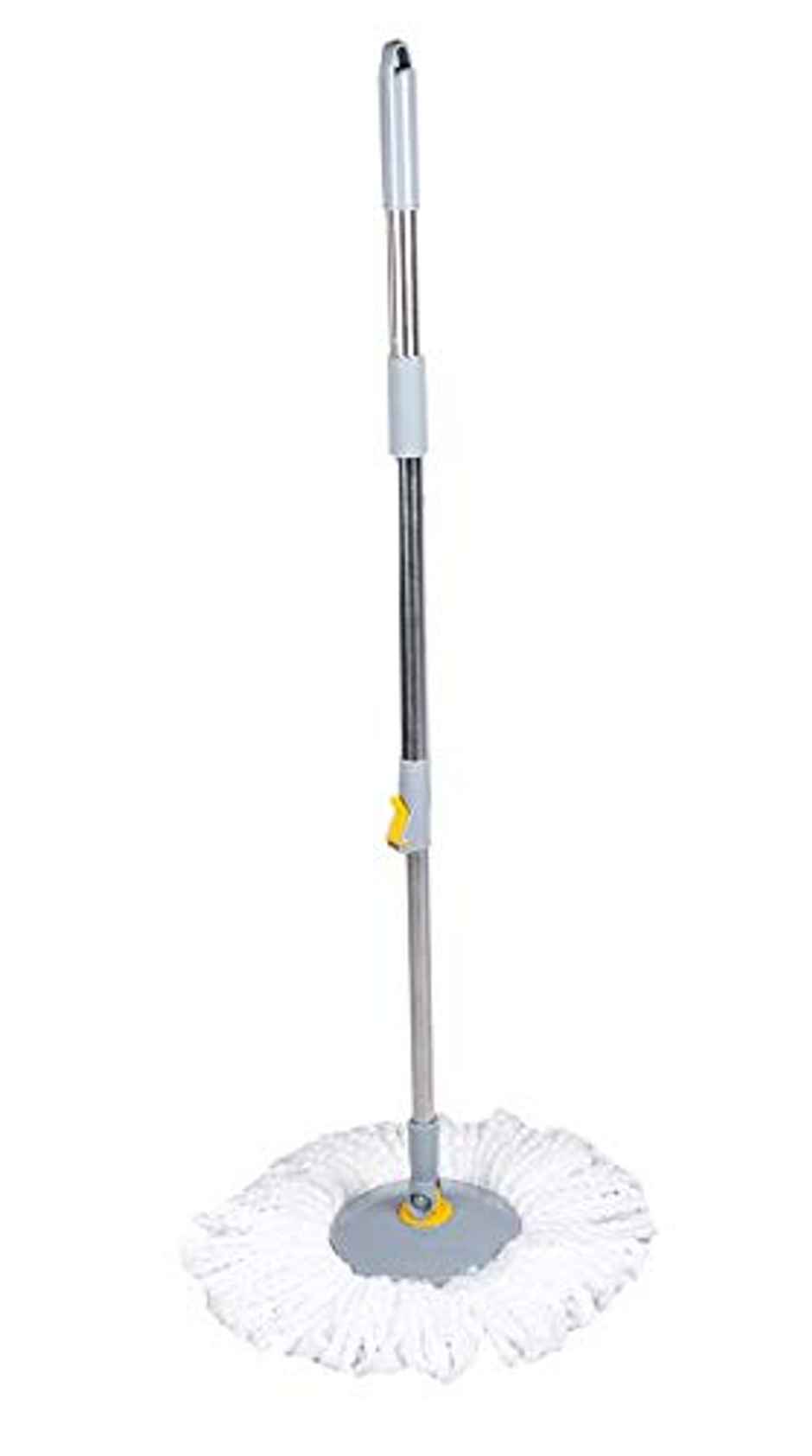 Esquire 360 Bucket Spin Mop Stick | Grey With Microfiber Refill