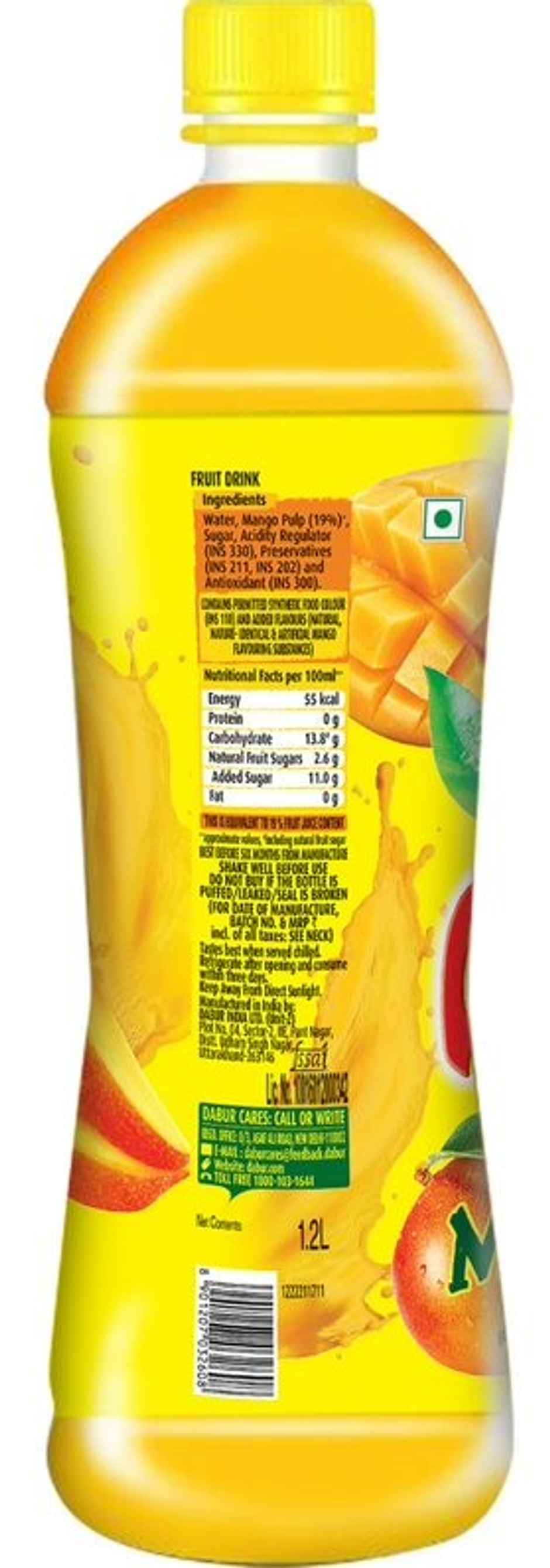 Real Juice Mango Drink Bottle