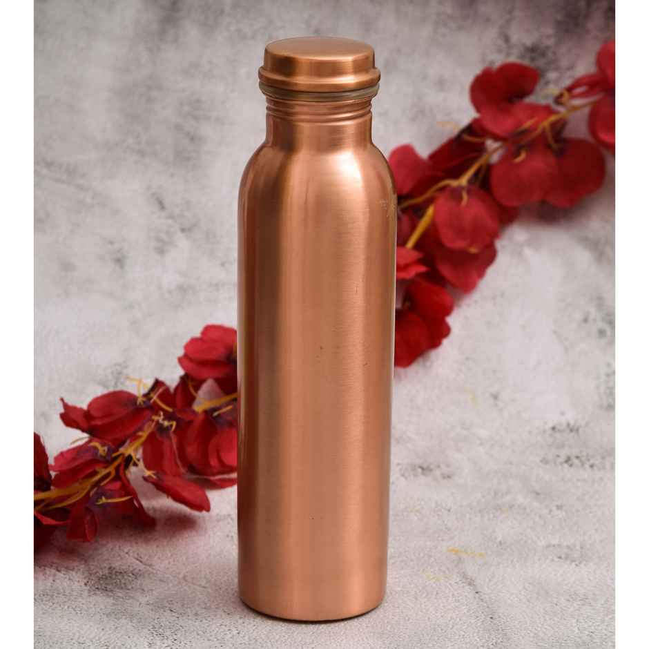 OGGN Plain Copper Water Bottle For Daily & Office Use 900 ml, Pure Copper