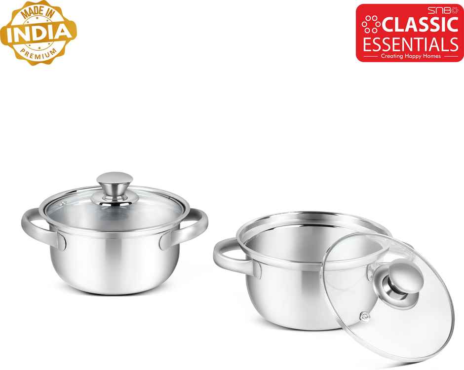 Classic Essentials Marvel Pack of 2 Cook and Serve Casserole Set 1050 ml