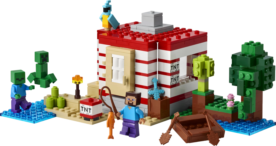 LEGO Minecraft The TNT Jungle House Video Game Collectible Toy 21275