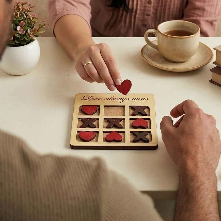 Tic-Tac-Toe Wooden | Happy Mail
