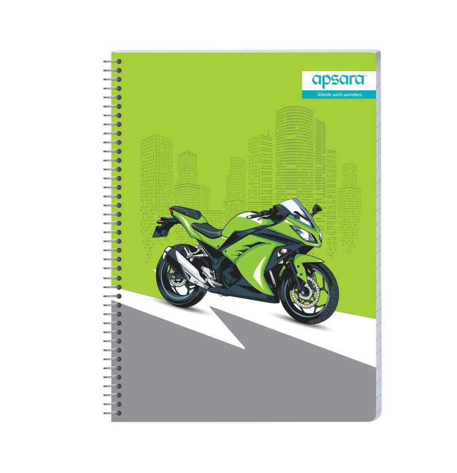 Apsara Spiral Notebook 5 Subject 24 x 18 252Pages Unruled 60gsm (Covers May Differ)