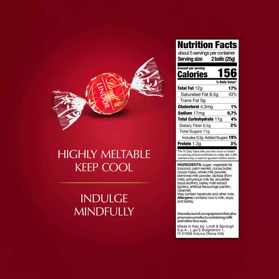 Lindt Lindor Milk Chocolate Truffles