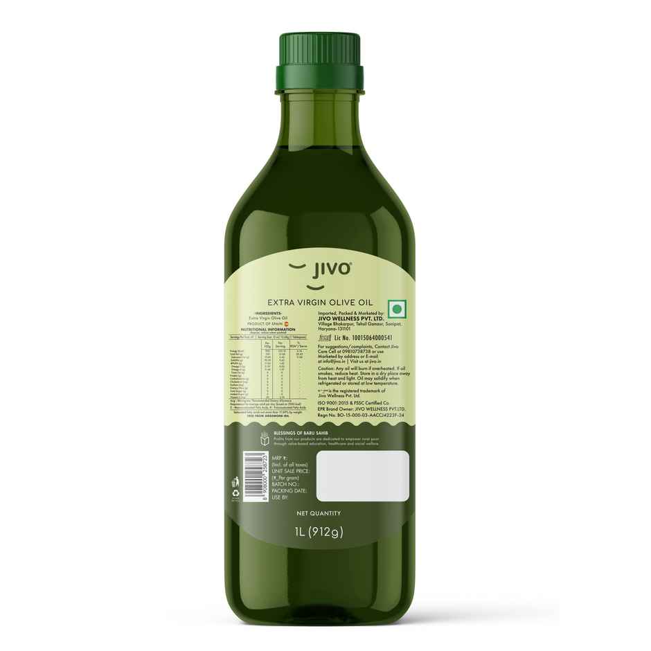 Jivo Extra Virgin Olive Oil | Bottle