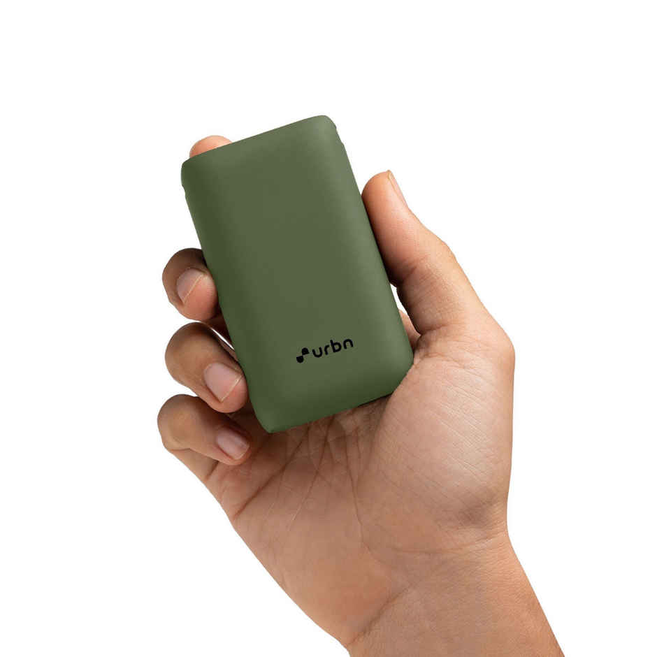 URBN 10000 mAh 20W Super Fast Charging Nano Power Bank with EV-Batteries,Type C Input/Output(Camo)