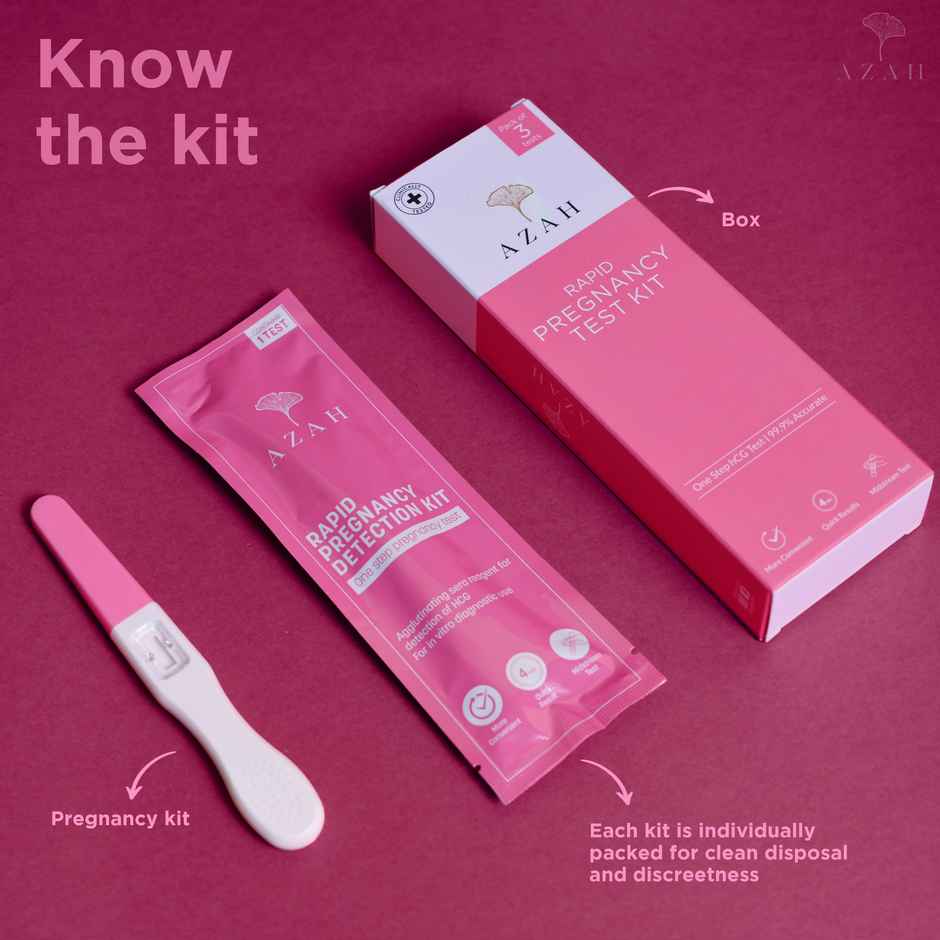 Azah Rapid Pregnancy Detection Kit (Pack of 3)