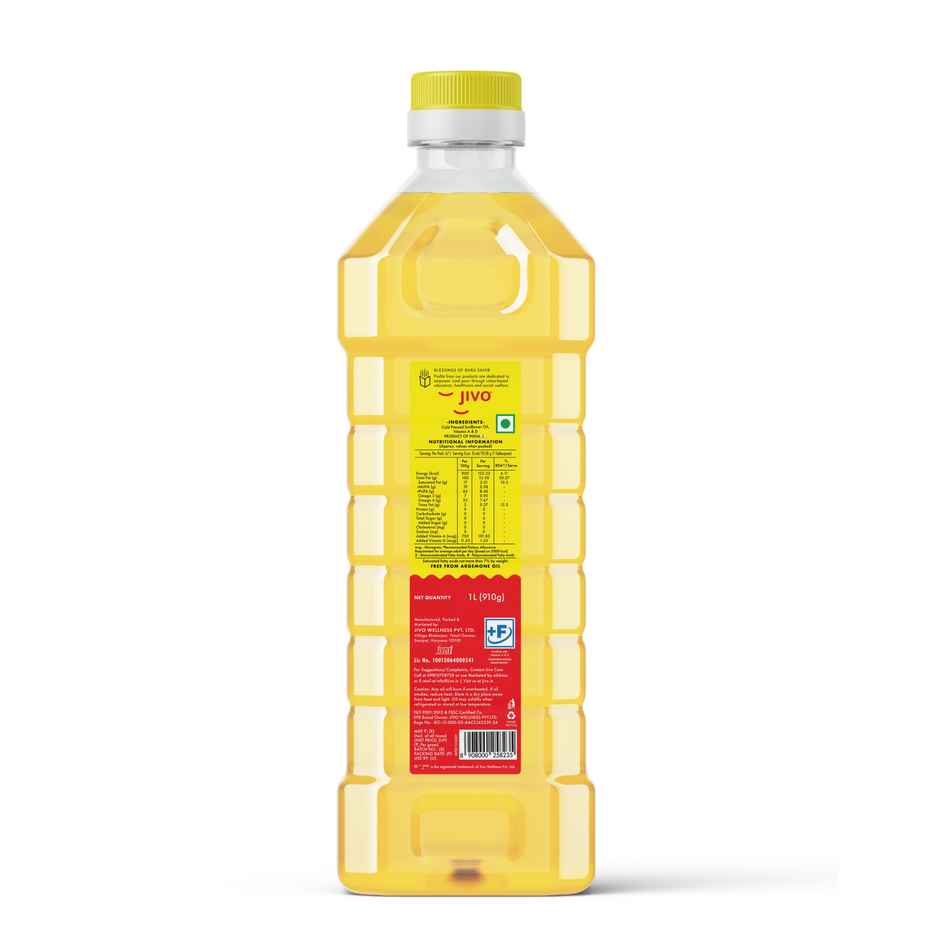 Jivo Sunflower Cold Pressed Oil | Vitamin Fortified Cooking Oil