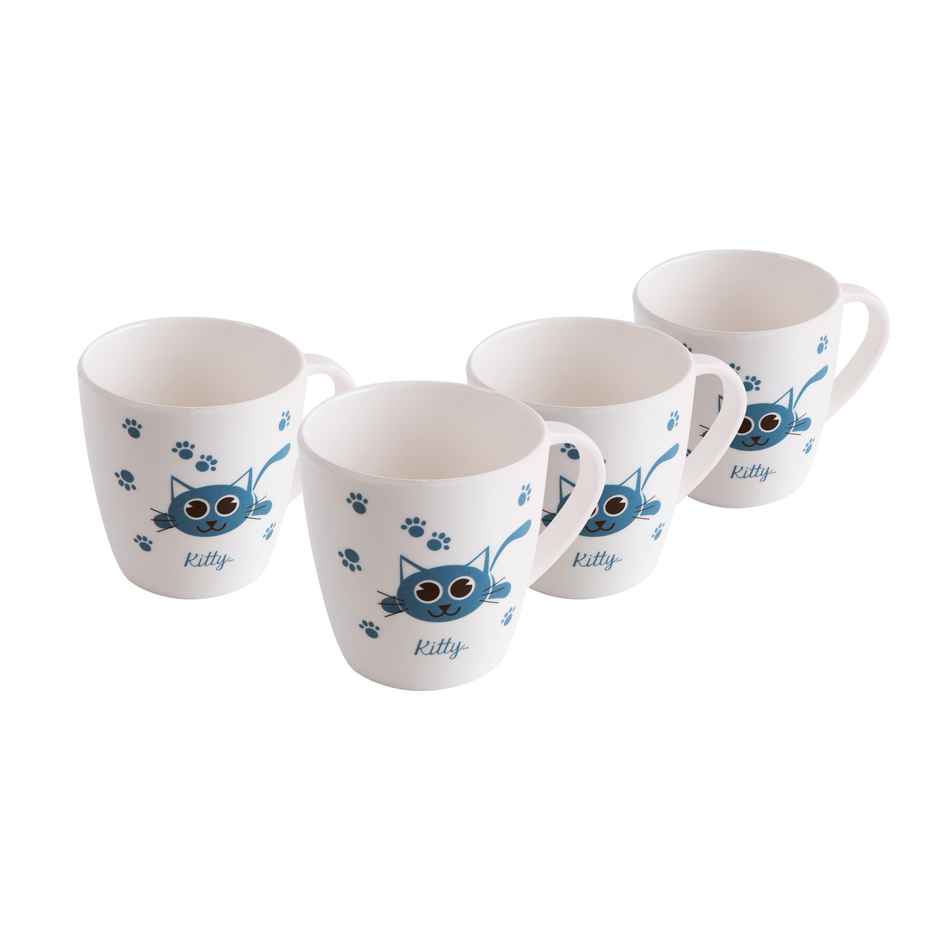 Cello Melamine Joycee Mugs, 200ml, Kitty design(Set of 4) |