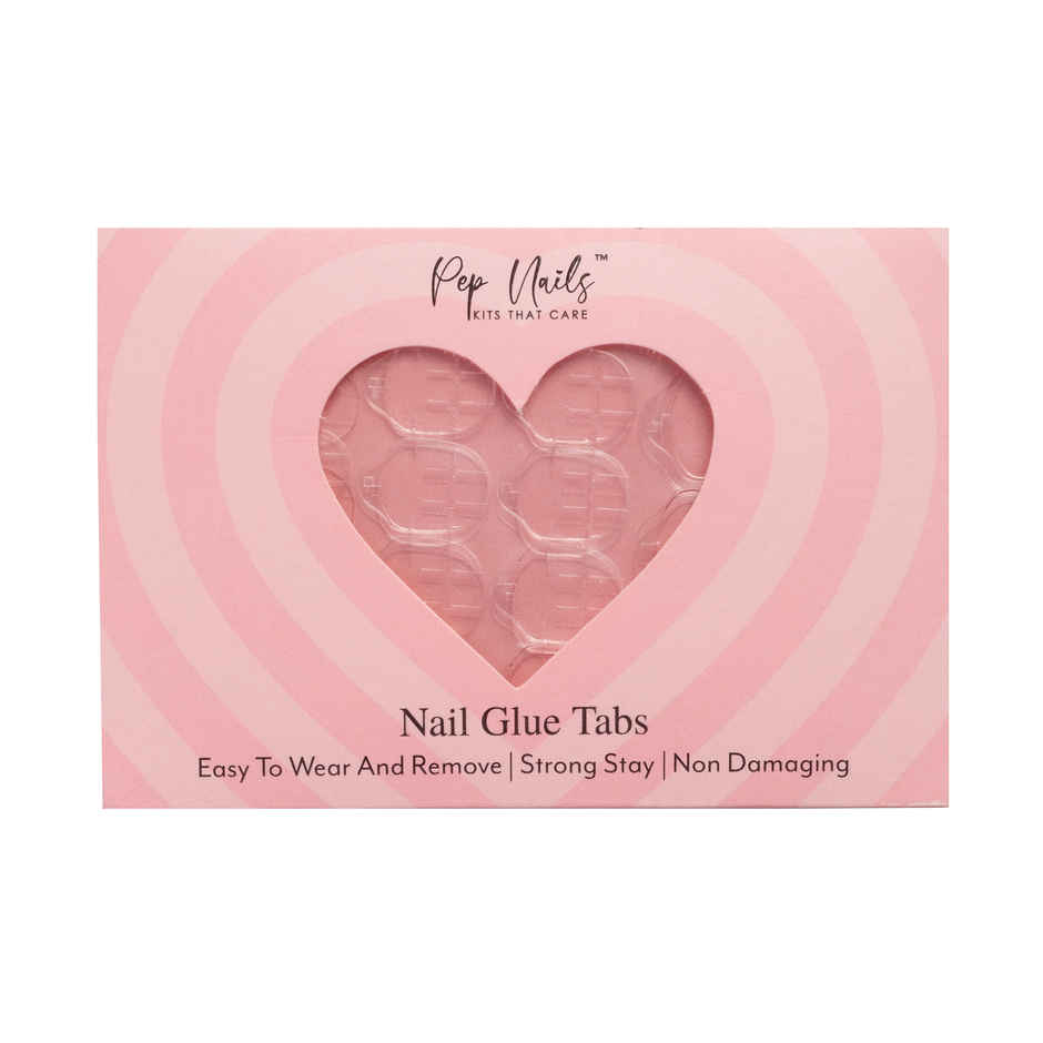 Pep Nails | Glue Tabs | Single Sheet Of 30 | Non Damaging | 1 Week Stay | Easy To Use And Remove