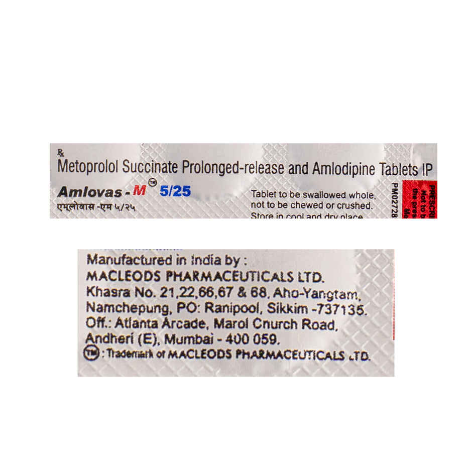 Amlovas-M 5/25 Tablet PR