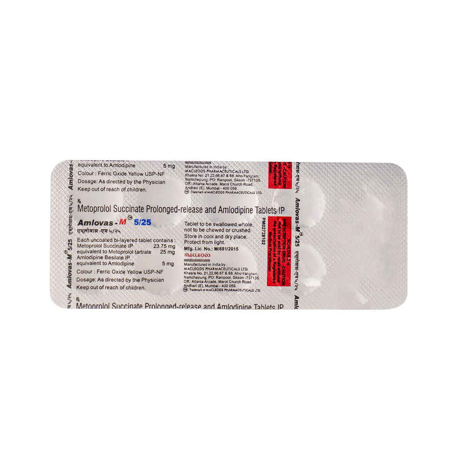 Amlovas-M 5/25 Tablet PR