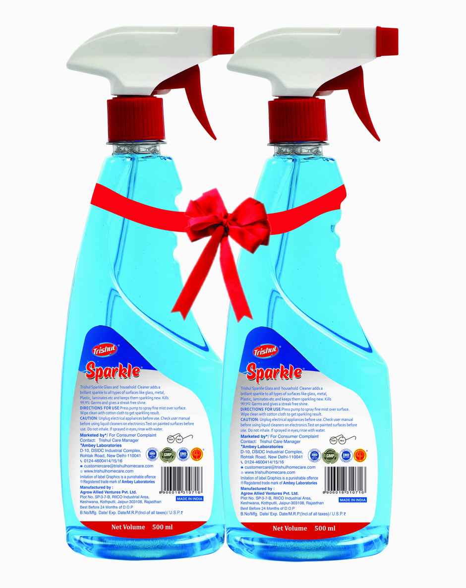Trishul Sparkle Glass Cleaner Pack Of 2