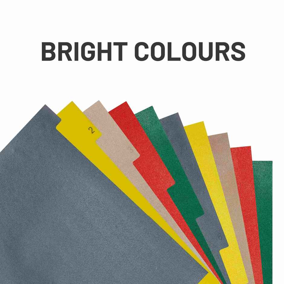 ABK Separator/Divider (Set of 10) - Multi Colour A4 Size