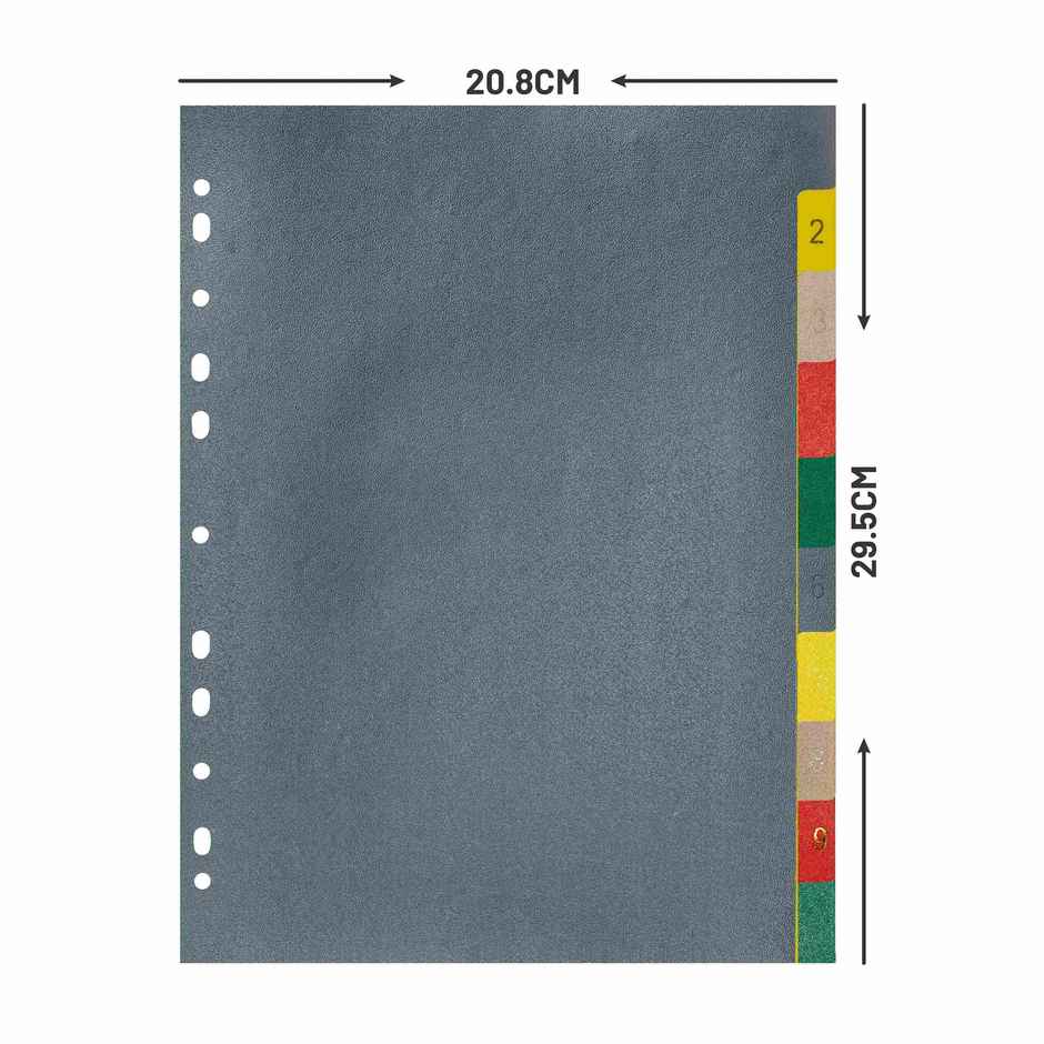 ABK Separator/Divider (Set of 10) - Multi Colour A4 Size
