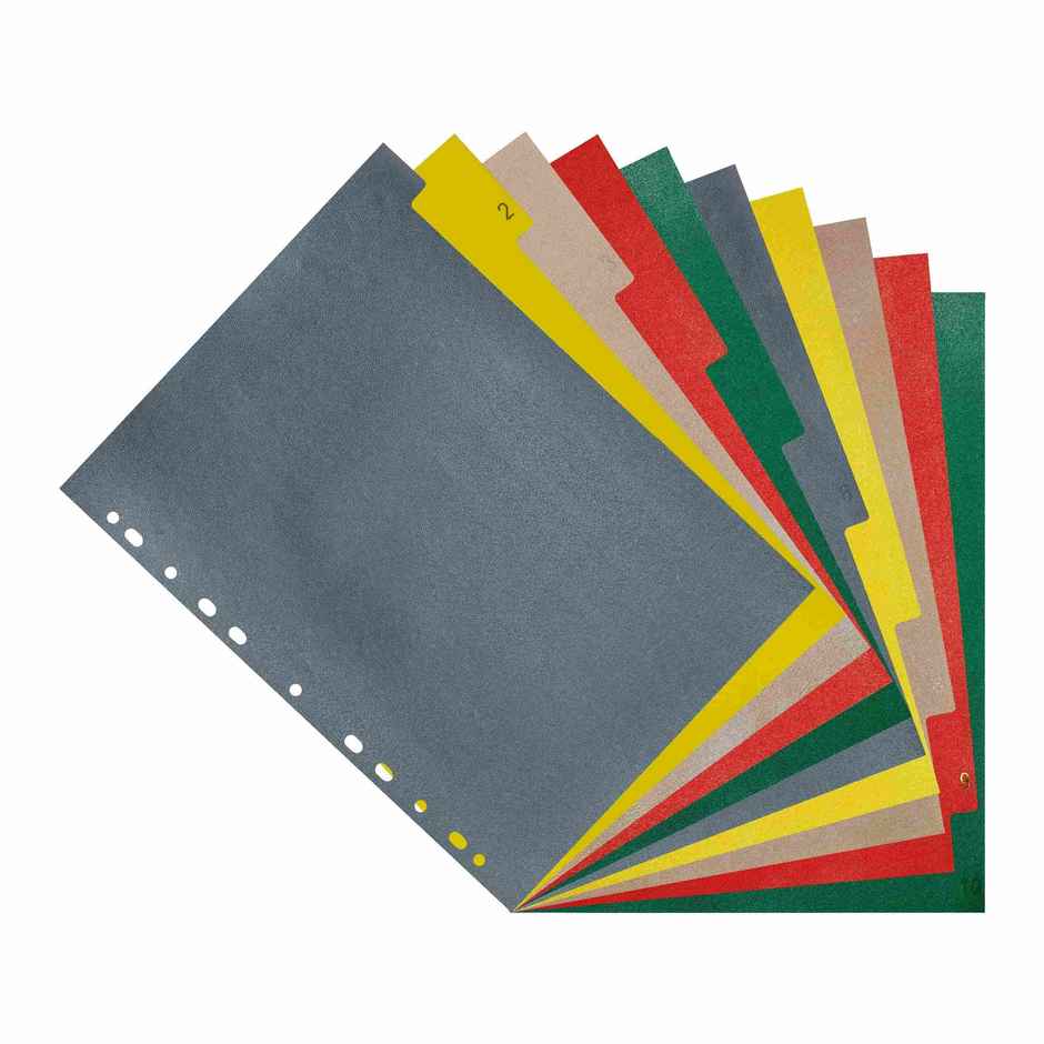 ABK Separator/Divider (Set of 10) - Multi Colour A4 Size