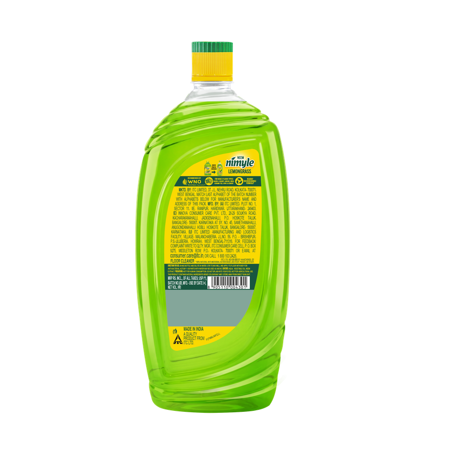 Nimyle Neem Kid & Pet Safe Lemongrass Floor Cleaner for 99.9% Anti-Bacterial Protection