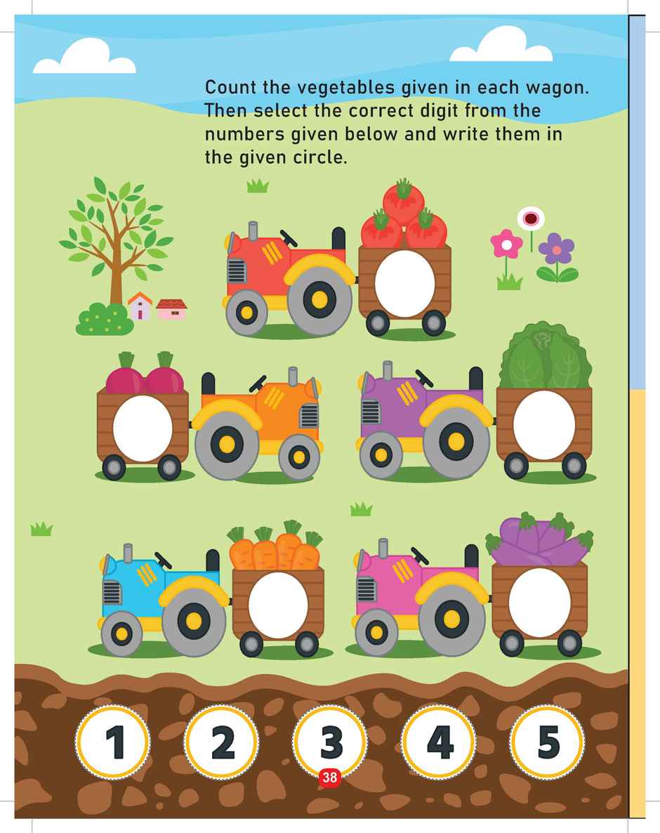 Dreamland Farm Activity and Colouring Book Die Cut Shape 48 Pages