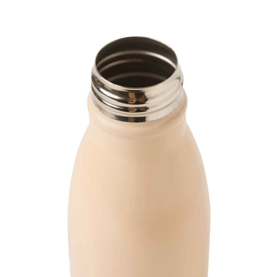 United Colors of Benetton Stainless Steel Water Bottle Single Wall Leakproof BPA Free Blush