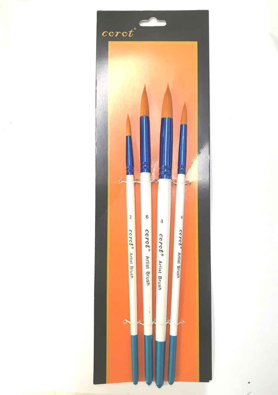 Chrome Small Handle Round Brushes | Set Of 4