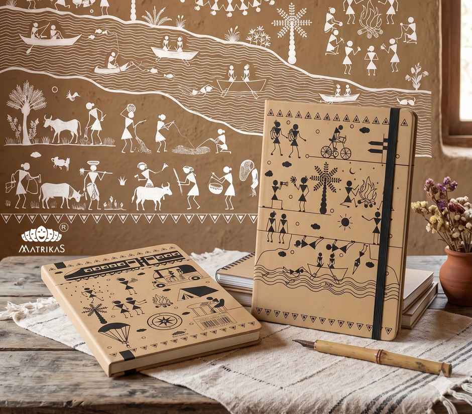 Matrikas Warli Journal | Ruled | Hardbound | B5 Size | 224 Pages