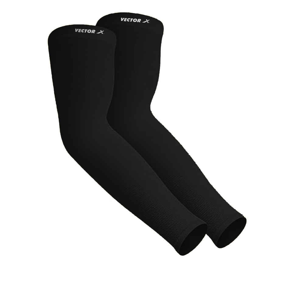 Vector X CSA 005 Seamless Arm Sleeve Without Thumb Loop | Black