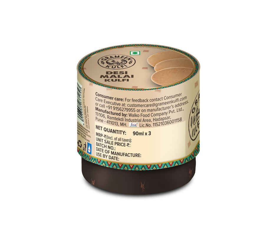 Grameen Slice Kulfi Desi Malai 3 Slices