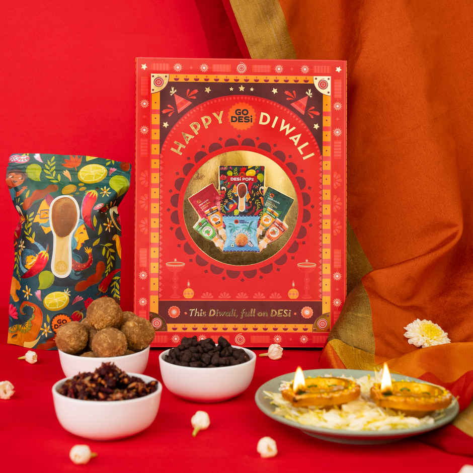Go Desi Diwali Gift Box With Ladoo Paan & Candy
