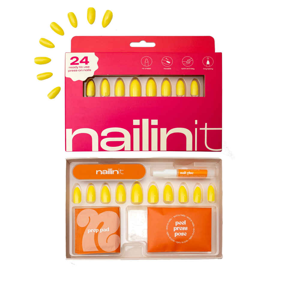 Nailinit Lemon Zest Press On Nails