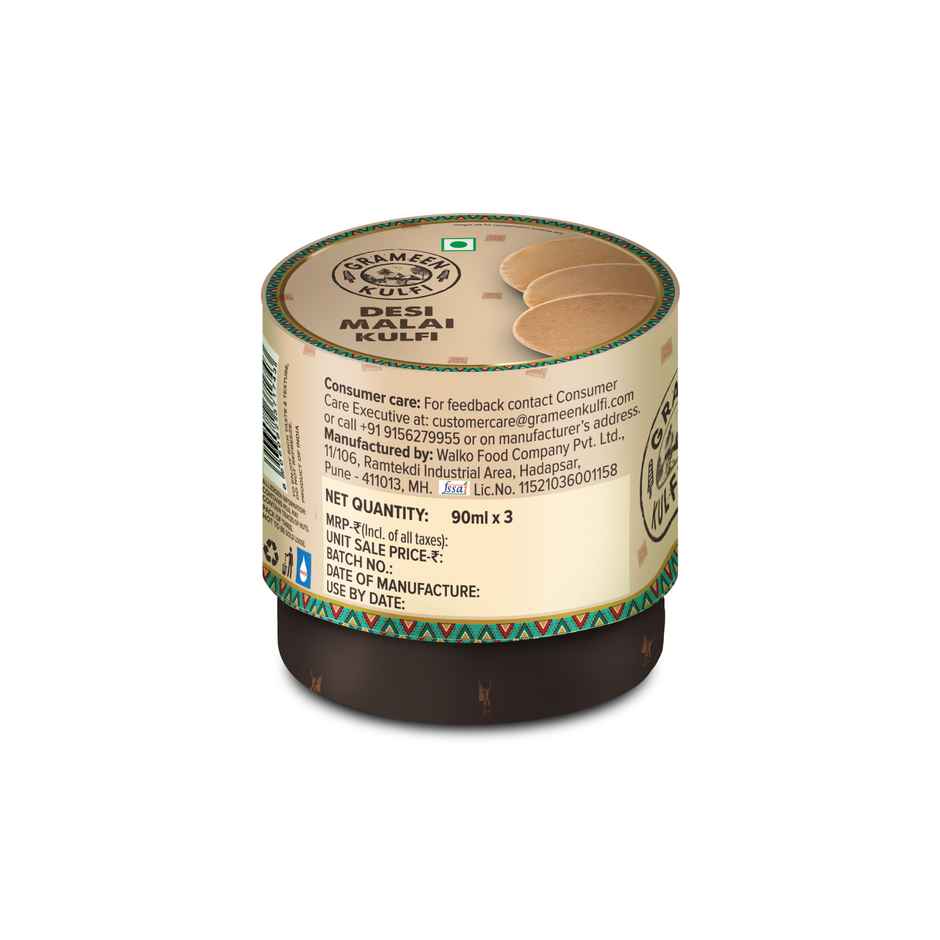 Grameen Slice Kulfi Desi Malai 3 Slices
