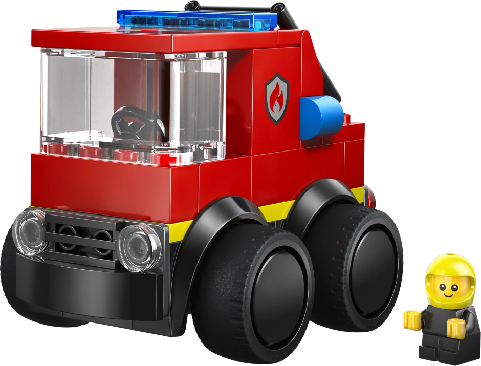 LEGO City Rides Fire Truck Toy Building Set 60482