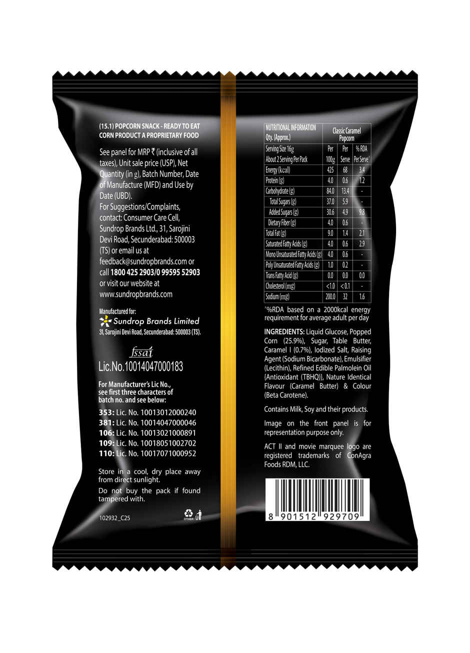 ACT II Ready to Eat Caramel Popcorn - Classic Caramel Bliss Combo 